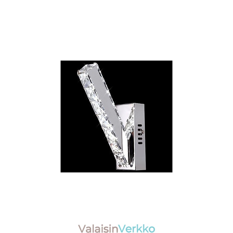 Kristalliset seinävalaisimet modernia nykymetallia