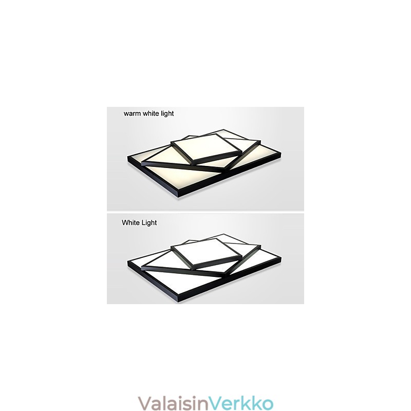 Neliön muotoinen uppoasennettava moderni nykyaikainen kattovalaisin