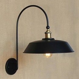 Creative American Country Iron Retro Pyöreä Teollinen Olohuone Parveke Käytävä Portaat Huoneen sisustuslamppu