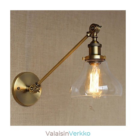 Rautalasi pronssi messinkivarsi tyylinen retro luova amerikkalainen maalaishalli makuuhuoneen seinävalaisin Rautalasi pronssi messinkivarsi tyylinen retro luova amerikkalainen maalaishalli makuuhuoneen seinävalaisin