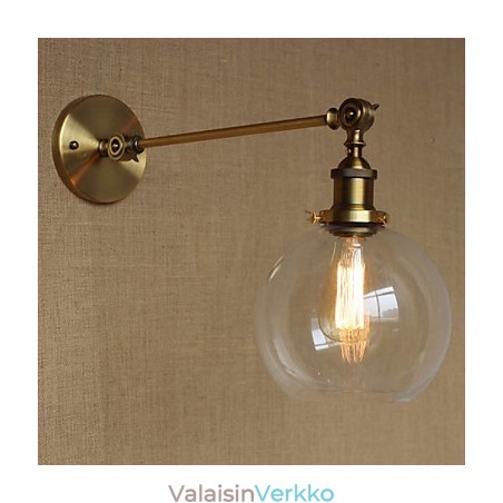 Rautalasi pronssi messinkivarsi tyylinen retro luova amerikkalainen maalaishalli makuuhuoneen seinävalaisin Rautalasi pronssi messinkivarsi tyylinen retro luova amerikkalainen maalaishalli makuuhuoneen seinävalaisin