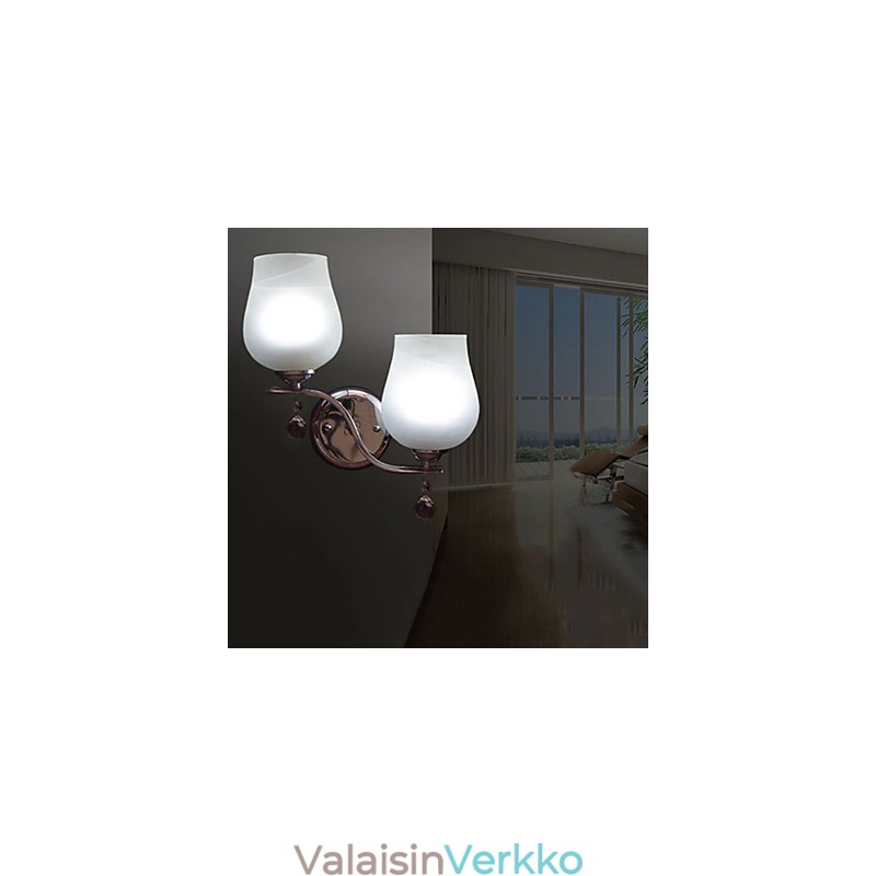 Kristalliset seinävalaisimet modernia nykymetallia