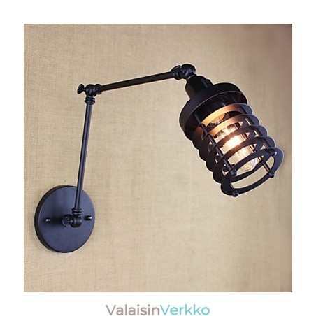 Style Bed Hotel Eestaurant Project Iron Arm Double Retro Vintage Black Belt Seinälampun kytkin Style Bed Hotel Eestaurant Project Iron Arm Double Retro Vintage Black Belt Seinälampun kytkin