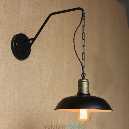 Yksinkertainen ja luova persoonallinen seinävalaisinteollisuusketju American Retro Iron Aisle -makuuhuoneen sängyn seinävalaisin Yksinkertainen ja luova persoonallinen seinävalaisinteollisuusketju American Retro Iron Aisle -makuuhuoneen sängyn seinävalaisin