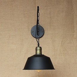 Yksinkertainen ja luova persoonallinen seinävalaisinteollisuusketju American Retro Iron Aisle -makuuhuoneen sängyn seinävalaisin