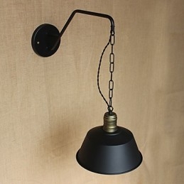 Yksinkertainen ja luova persoonallinen seinävalaisinteollisuusketju American Retro Iron Aisle -makuuhuoneen sängyn seinävalaisin
