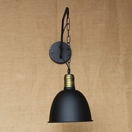 Yksinkertainen ja luova persoonallinen seinävalaisinteollisuusketju American Retro Iron Aisle -makuuhuoneen sängyn seinävalaisin