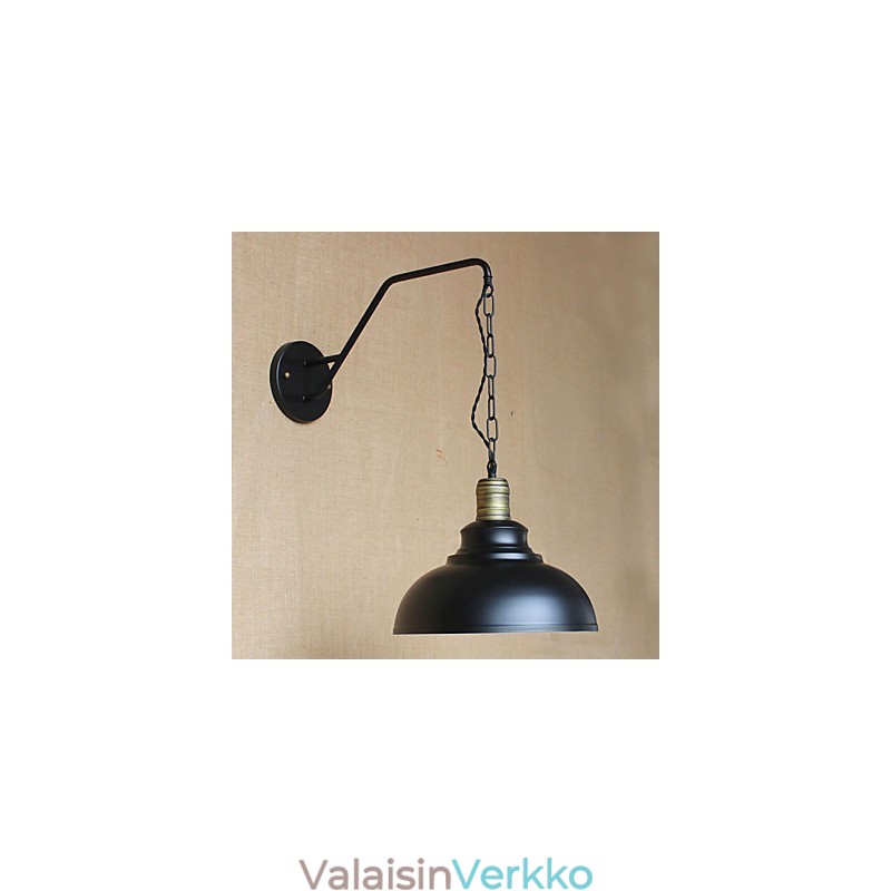 Yksinkertainen ja luova persoonallisuus Seinävalaisin Teollisuusketju Amerikkalainen Retro Iron Aisle Makuuhuoneen sängyn seinävalaisin