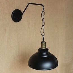 Yksinkertainen ja luova persoonallisuus Seinävalaisin Teollisuusketju Amerikkalainen Retro Iron Aisle Makuuhuoneen sängyn seinävalaisin
