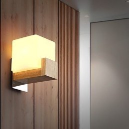Seinävalaisimet Mini Style Modern Contemporary Wood Bamboo