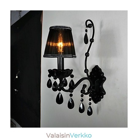 Seinävalaisimet Crystal Traditional Classic Metal Black Seinävalaisimet Crystal Traditional Classic Metal Black