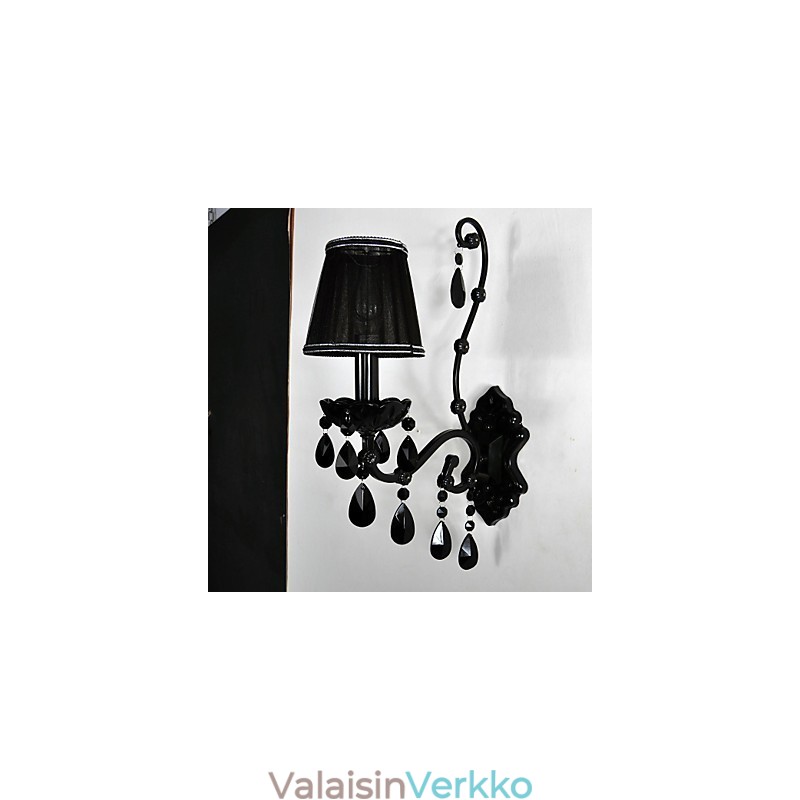 Seinävalaisimet Crystal Traditional Classic Metal Black