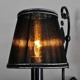 Seinävalaisimet Crystal Traditional Classic Metal Black