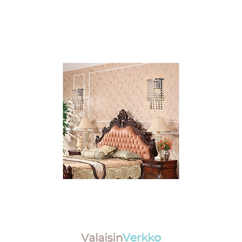 Nykyaikainen kristalliseinävalaisin 1 valolla