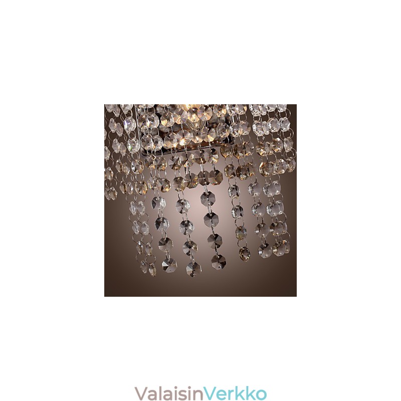 Nykyaikainen kristalliseinävalaisin 1 valolla