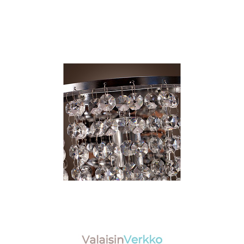 Nykyaikainen kristalliseinävalaisin 1 valolla