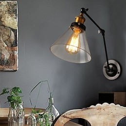 Creative Rural Loft Retro Titan Section kaksinkertainen seinävalaisin