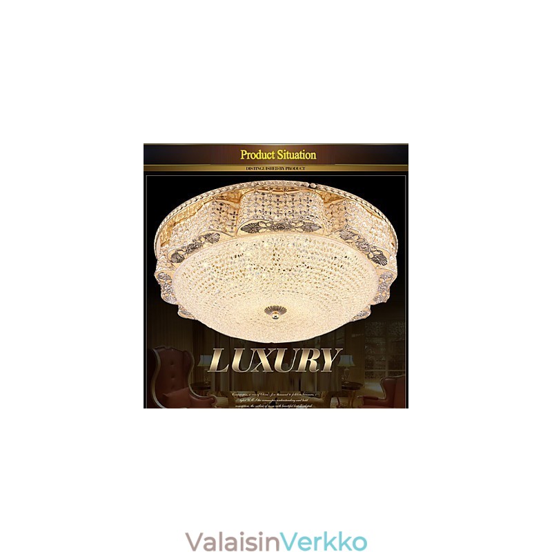 Moderni Luxury Crystal kattoon asennettava valo absorboi kupuvalon halkaisija 50cm