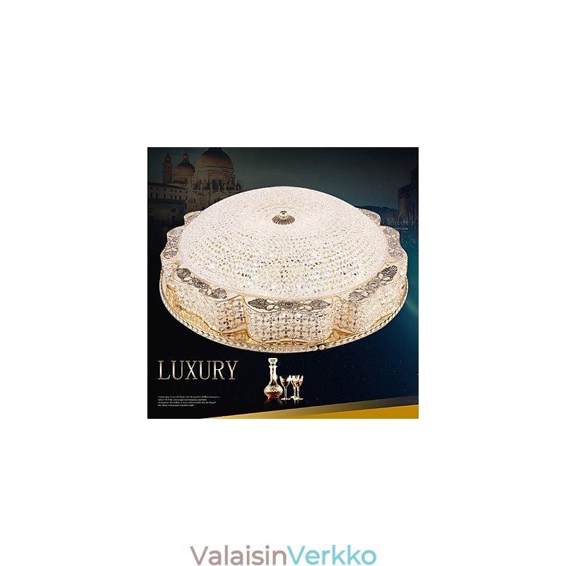 Moderni Luxury Crystal kattoon asennettava valo absorboi kupuvalon halkaisija 50cm