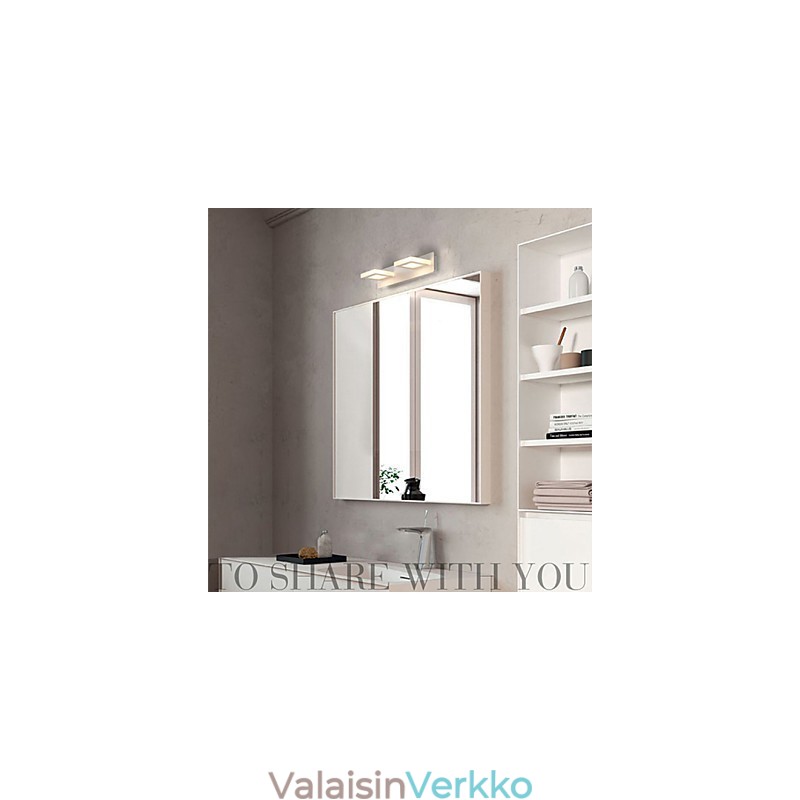 Kylpyhuoneen valaistus moderni nykyaikainen metalli