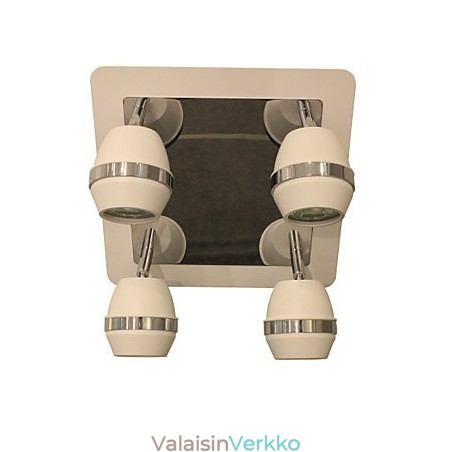 Modernit pallomaiset kromiseinävalot Kylpyhuoneen valaisimet 4 valolla Modernit pallomaiset kromiseinävalot Kylpyhuoneen valaisimet 4 valolla