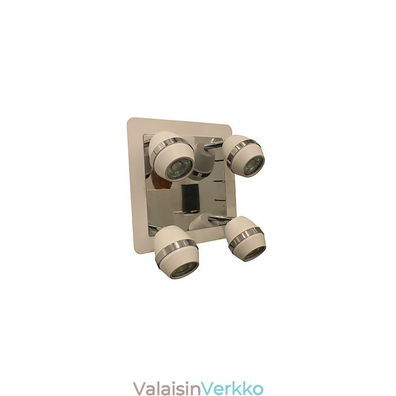 Modernit pallomaiset kromiseinävalot Kylpyhuoneen valaisimet 4 valolla