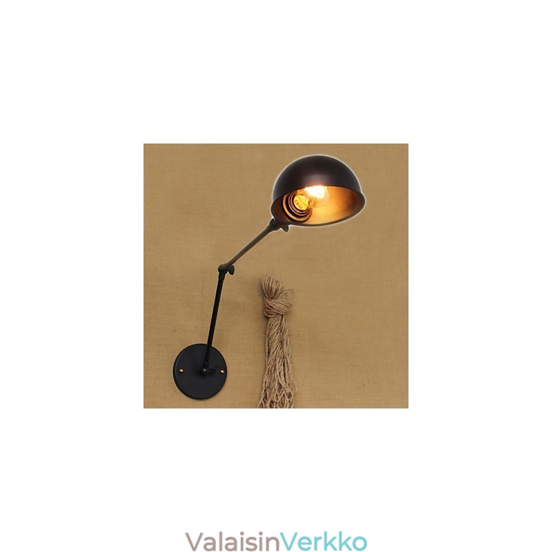 Teollisuustyylinen minimalistinen pitkävartinen kaksinkertainen persoonallisuus Ills yöpöydän ääressä oleva koristeellinen seinävalaisin
