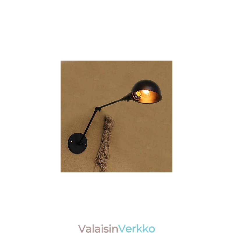 Teollisuustyylinen minimalistinen pitkävartinen kaksinkertainen persoonallisuus Ills yöpöydän ääressä oleva koristeellinen seinävalaisin