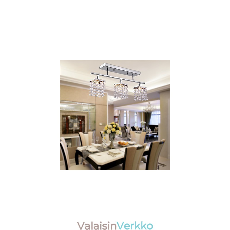 Lineaariset Chandelier Island Light Crysal 3 -valot