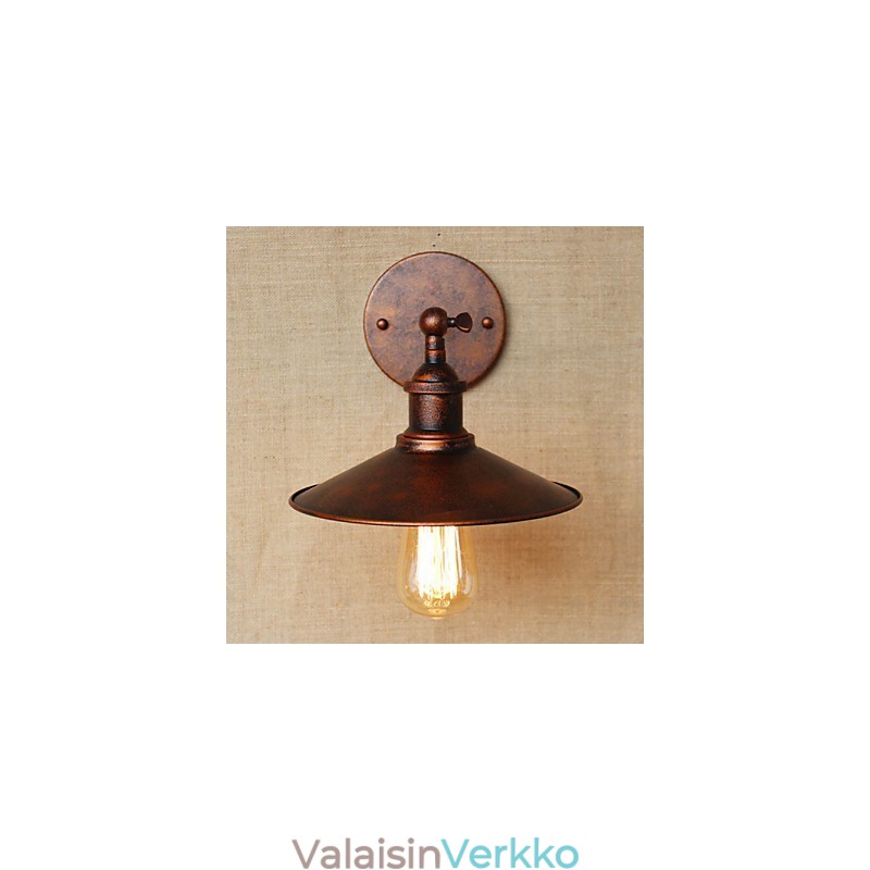 Minimalistinen teollisuustyylinen huvila kirkon käytävän edessä Nostalginen sateenvarjo Punainen pronssi koristeellinen seinävalaisin