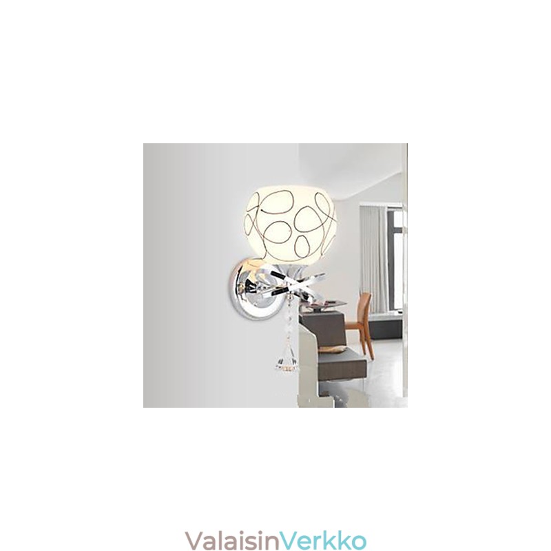 Yksi päätyvalaisin Sängyn päädyn seinävalaisin Olohuone Makuuhuone