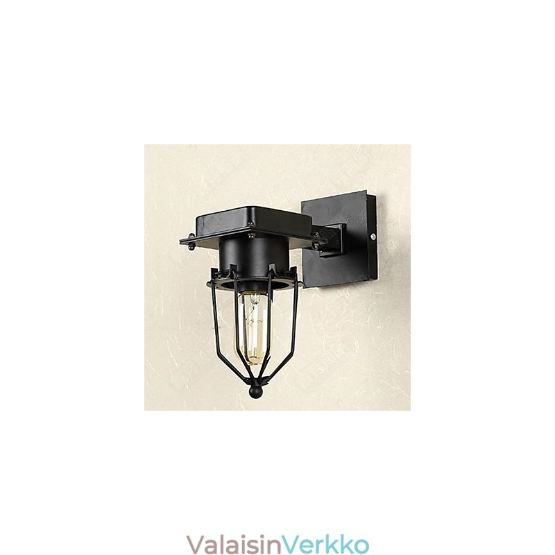 Loft Industrial Retro seinävalaisin yksipää