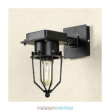 Loft Industrial Retro seinävalaisin yksipää
