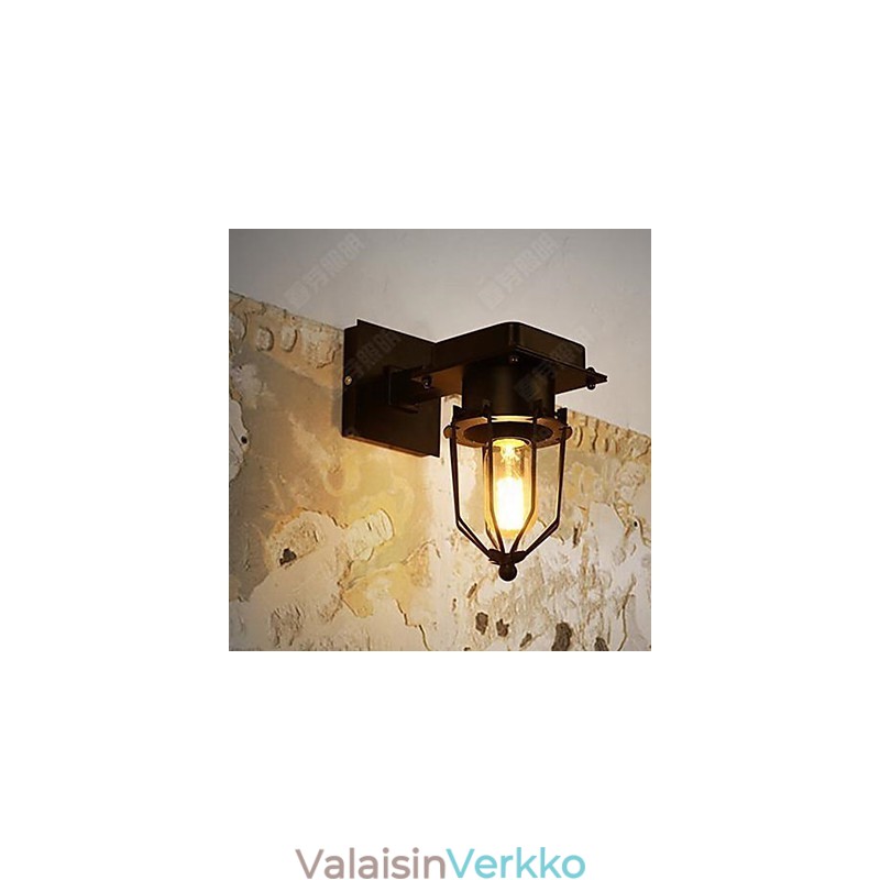 Loft Industrial Retro seinävalaisin yksipää