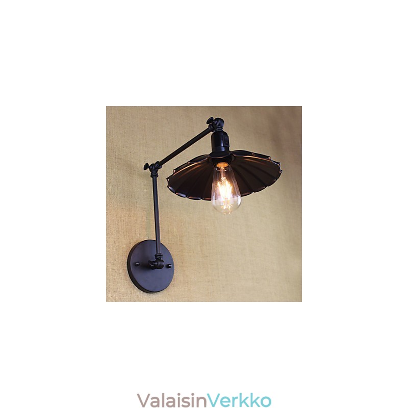 Makuuhuone vuodelamppu Hotellitekniikka Ravintola Retro Matta Musta vyö pitkävarsi Double Switch Wall