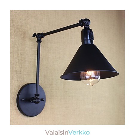 Retro mattamusta vyö pitkävartinen kaksoiskytkinseinä