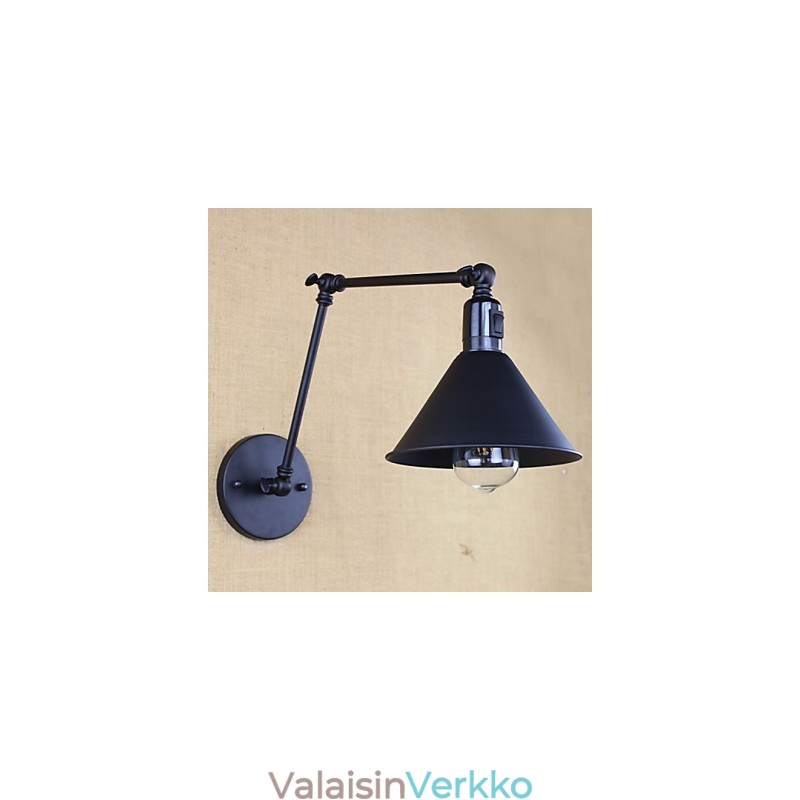 Retro mattamusta vyö pitkävartinen kaksoiskytkinseinä