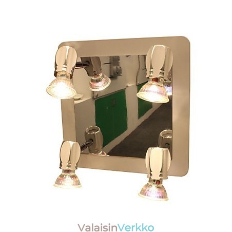 Modernit Chrome-seinävalot Kylpyhuoneen valaisimet 4 valolla