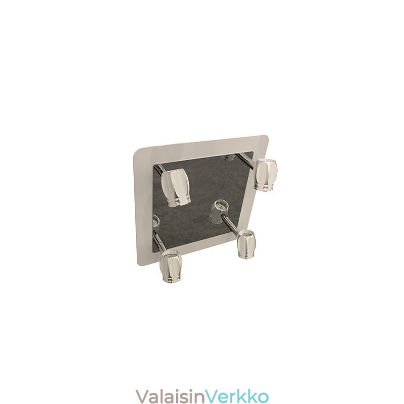 Modernit Chrome-seinävalot Kylpyhuoneen valaisimet 4 valolla