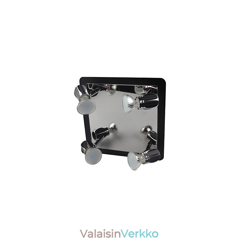 Modernit mustat seinävalot Kylpyhuoneen valot 4 valolla