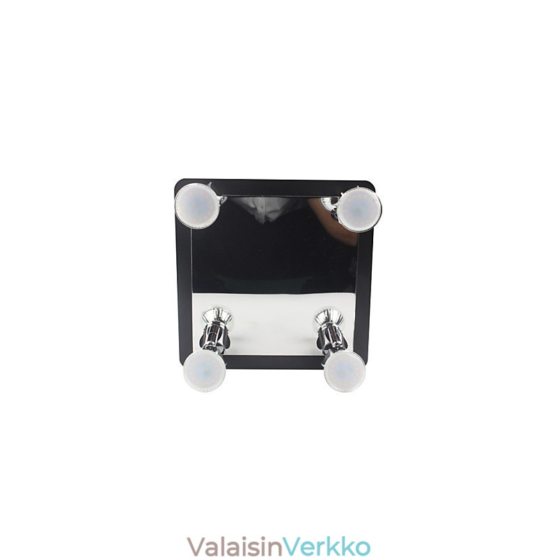 Modernit mustat seinävalot Kylpyhuoneen valot 4 valolla