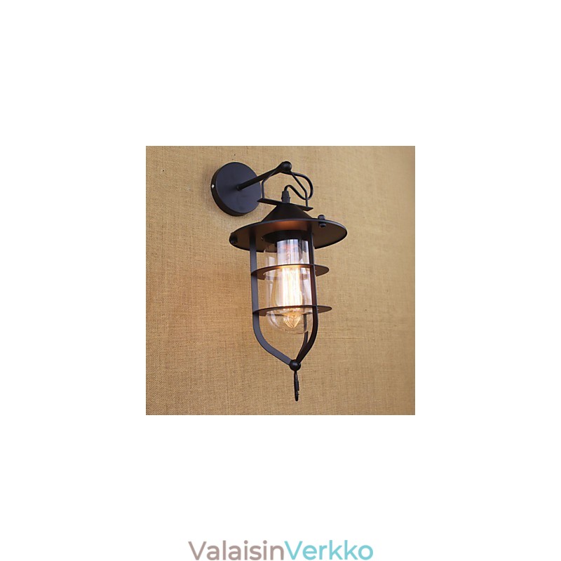 Retro vaatekauppa Ravintolakohtaus Koristeellinen seinävalaisin