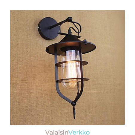 Retro vaatekauppa Ravintolakohtaus Koristeellinen seinävalaisin Retro vaatekauppa Ravintolakohtaus Koristeellinen seinävalaisin