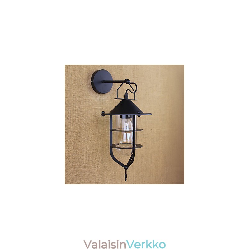 Retro vaatekauppa Ravintolakohtaus Koristeellinen seinävalaisin