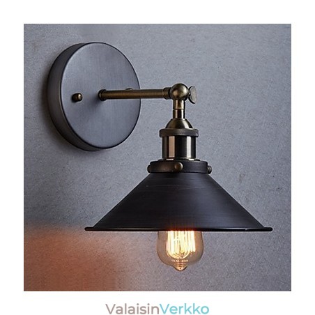 Industrial Vintage Edison Simplicity 1 Kevyt seinäkiinnitys ruokasali työhuone Toimisto käytävällä metalliseinälamppu Industrial Vintage Edison Simplicity 1 Kevyt seinäkiinnitys ruokasali työhuone Toimisto käytävällä metalliseinälamppu