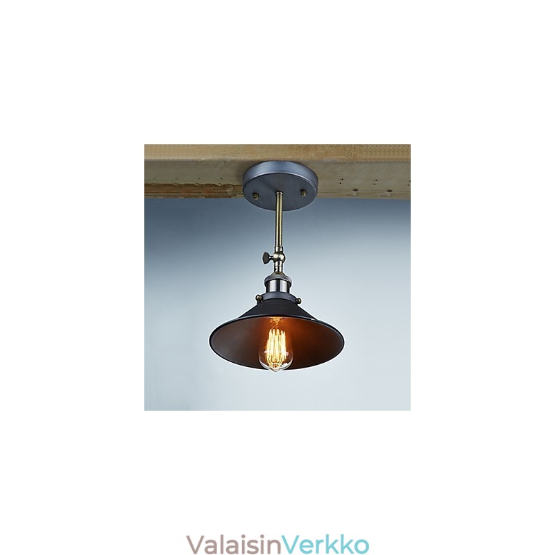 Industrial Vintage Edison Simplicity 1 Kevyt seinäkiinnitys ruokasali työhuone Toimisto käytävällä metalliseinälamppu