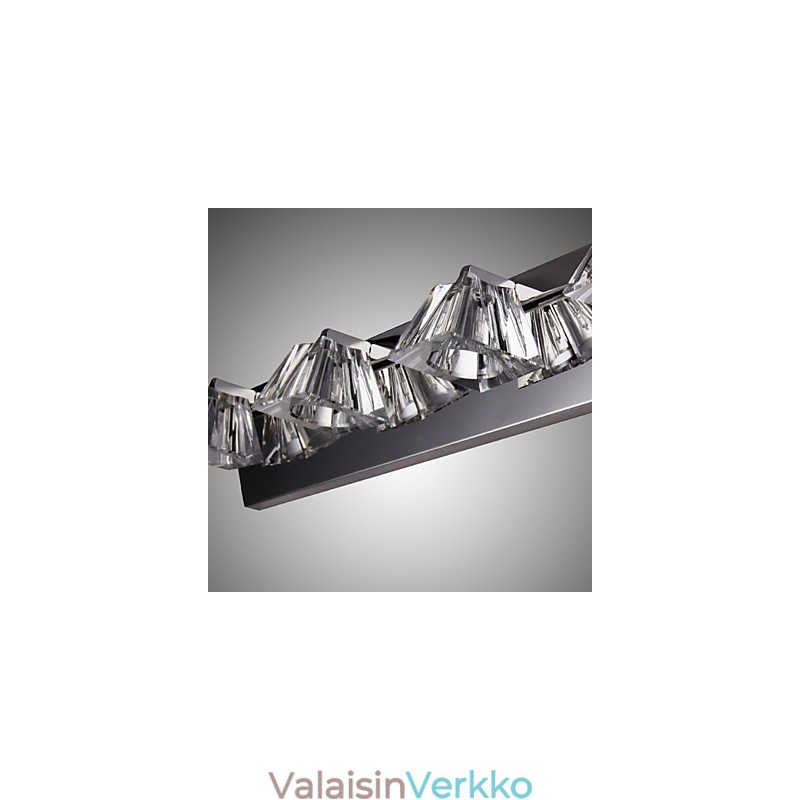 Moderni seinävalaisin lasivarjolla 4 valoa peilin edessä