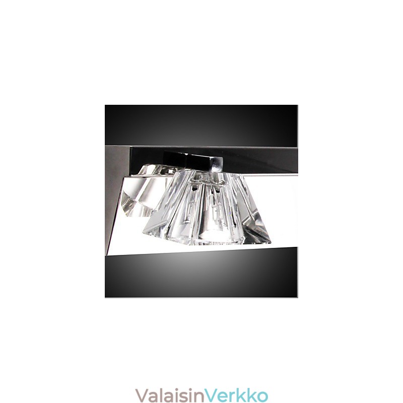 Moderni seinävalaisin lasivarjolla 4 valoa peilin edessä