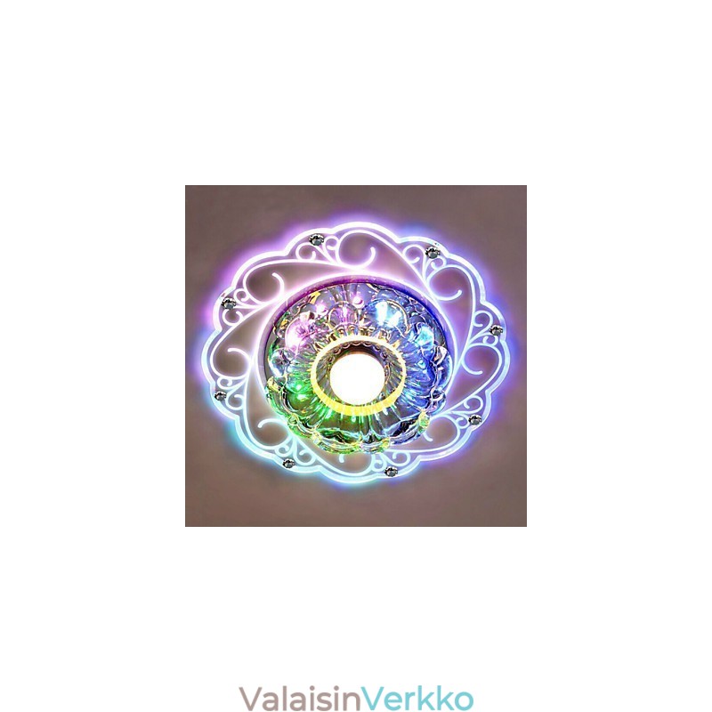 Crystal Kattovalaisin Spotlight SMD 3W Creative Lamp Tube Light Värikäs Väri Dome Light