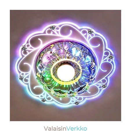 Crystal Kattovalaisin Spotlight SMD 3W Creative Lamp Tube Light Värikäs Väri Dome Light